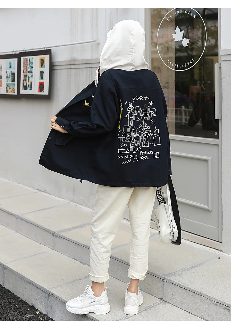 2013# Photo Shoot Hooded Shirt Women's New Style Korean-style Students Loose Casual Long-sleeved Shirt Jacket