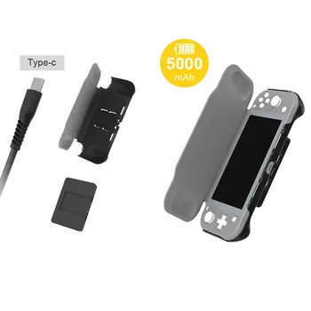 

battery protector PC+Leather Case Back Splint Charging Battery Pack For N-Switch Lite