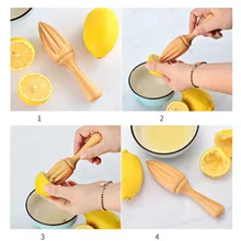 Деревянная лимонная соковыжималка, Мини Ручной пресс, ручная соковыжималка, соковыжималка для фруктов, апельсина, соковыжималки, десять углов, кухонный инструмент E5