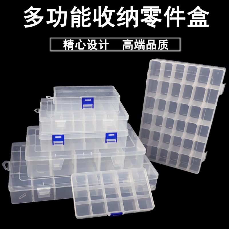 Cajas Organizadoras Joyas Pack De 5 Cajas Organizadoras Transparentes Para Joyas - Con Tapa Rosa, Rejillas, Ideales Para Pendientes Y Abalorios Cartones Para Monedas