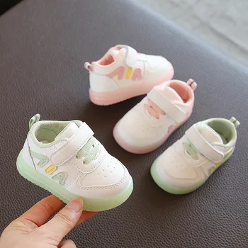 

Brand New Baby Boys Girls Fashion Sneakers Toddler Casual Shoes Baby Tennis Shoes PU Leather