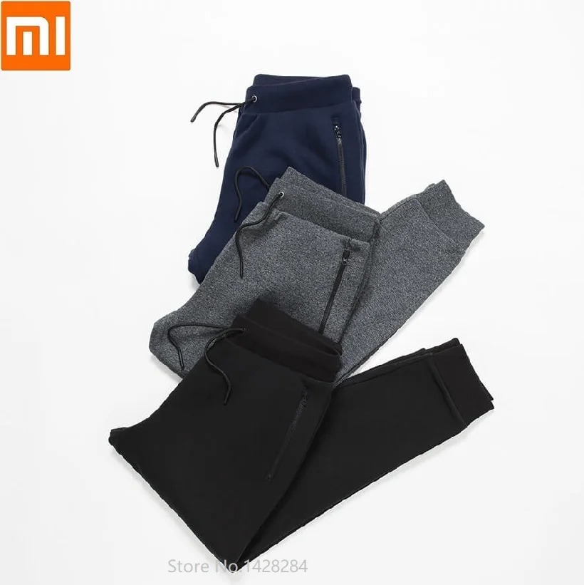 Мужские флисовые брюки Xiaomi Life, мягкие и освежающие спортивные штаны для отдыха, мужские свободные хлопковые брюки, эластичные спортивные штаны