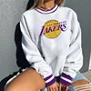 Letter Print Loose Sweatshirt Women Long Sleeve Autumn New Fashion Streetwear Casual Sports Girls American Style BF Plus Size ► Photo 1/5
