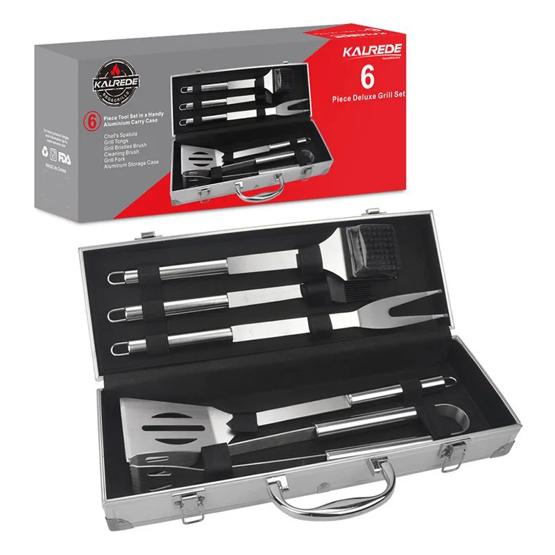 

Stainless Steel Roast Have 5 Paper Set Outdoors Bbq Barbecue Tool Group Combine Suit Barbecue Tool