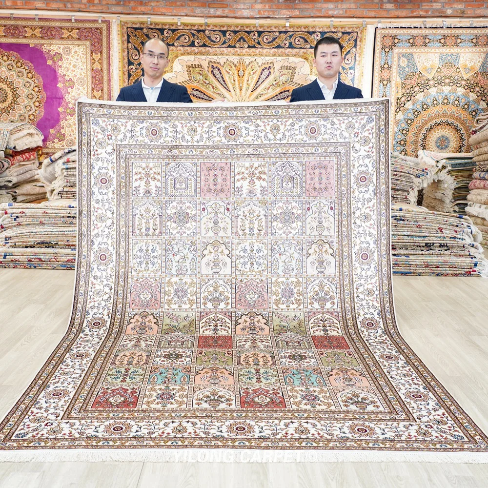 

6 'x 9' персидский шелковый ковер ручной работы для сада турецкий ковер ручной работы (YJH218AB)