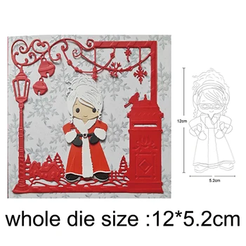 

Christmas Santa Claus boy Metal Cutting Dies Scrapbooking Stencil DIY Paper Card Decorative Embossing Die Cut Craft Dies