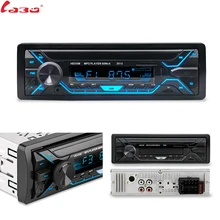 LaBo-Radio para coche 1din con entrada Aux, receptor de MP3, Radio Estéreo, Bluetooth, reproductor Multimedia, compatible con FM/MP3/WMA/USB/tarjeta SD
