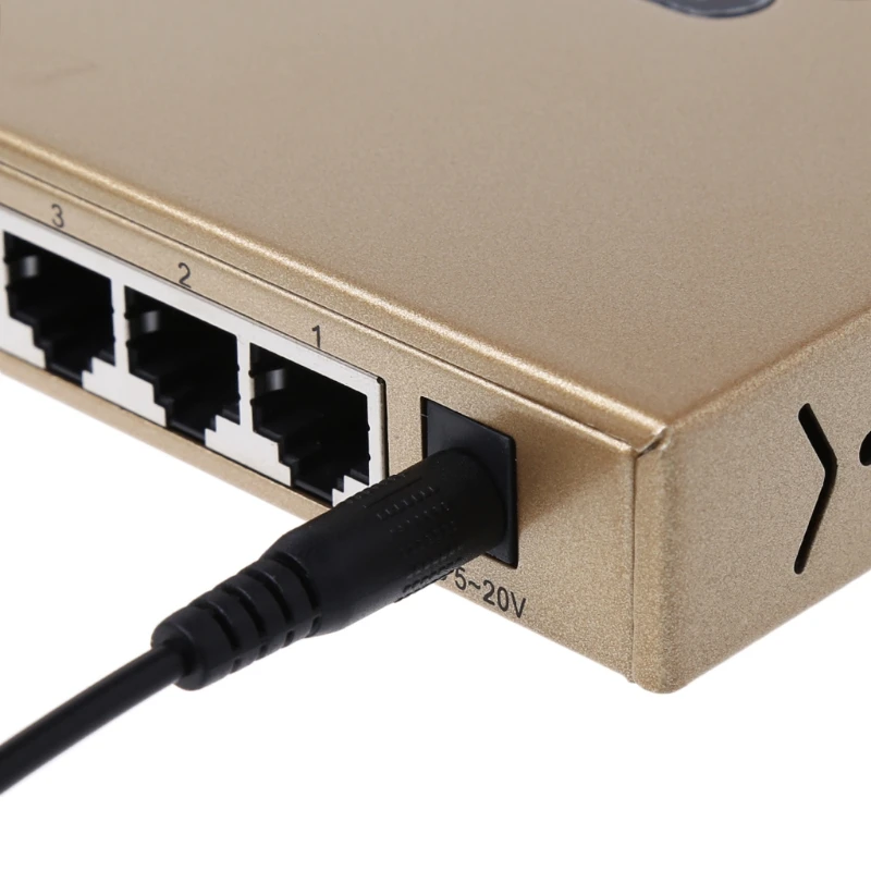 8-Порты и разъёмы Gigabit Ethernet сетевой коммутатор Gigabit металлический Настольный концентратор LAN 10/100/1000 Мбит/с