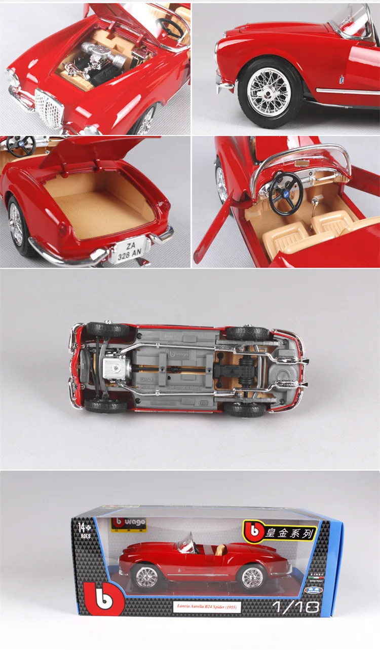 Bburago 1:18, имитация классического автомобиля, модель автомобиля из сплава, модель автомобиля, украшение автомобиля, коллекция подарков, игрушка для литья под давлением, модель игрушка для мальчиков