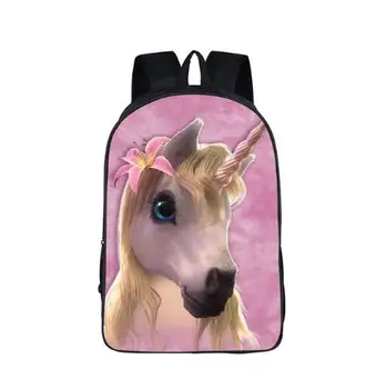 

Fantastic Unicorn Horse Print Backpack School Bags For Teenange Boys Girls Nylon Backpacks School Book Bags Teenangers Mochila