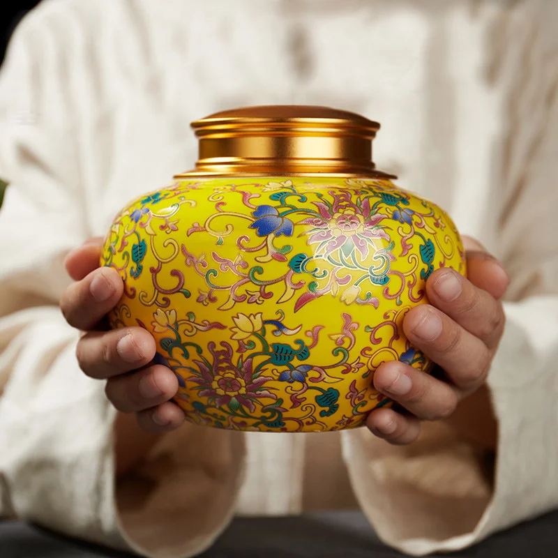 Цветные эмалированные керамические зонтики урна двойная крышка герметичная