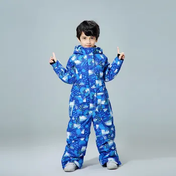 

MUTUSNOW 2020 New Winter Ski Suit Thicken Boys Clothing Outdoor Set Snowboard Jacket Pants Winter Twinset Suitable -20-30 degree