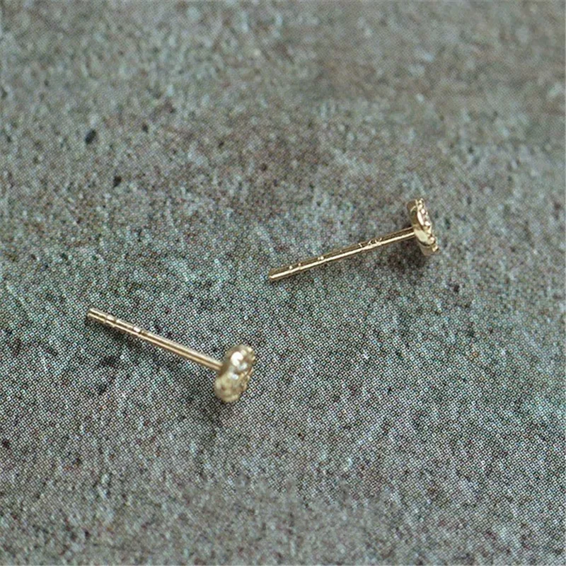 925 Sterling Silver Korean 14k Gold Plating Dandelion Stud Earrings For Women Simple Temperament Mother's Day Jewelry Gift - Image 4