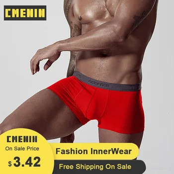 

CMENIN Cotton Print Breathable Boxer mens underwear men Fashion Panties Men underwear boxer shorts Transparent 2020 AD304