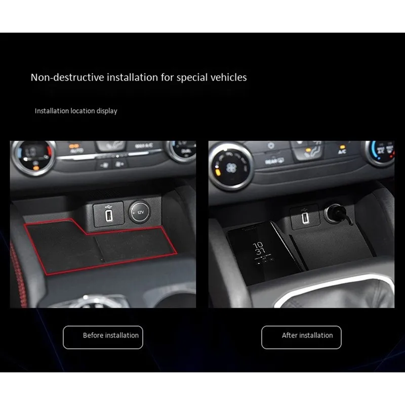 Cargador inalámbrico QI para coche de 15W, cargador de teléfono