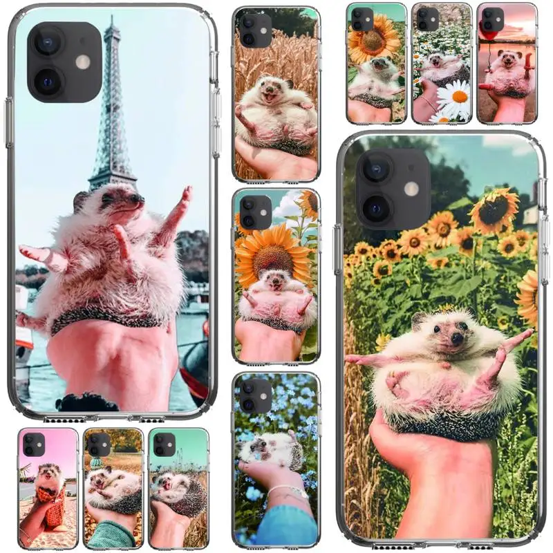 Чехол для телефона Hedgehog Iphone 5 6 7 8 11 12 Plus XR X XS SE2020 11/12PRO Max прозрачные чехлы|Бамперы| |
