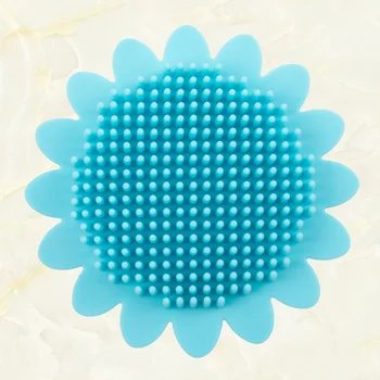 

1pc Portable Bath Brush Soft Shampoo Brush Back Rub Silicone Brush for Children Infant Baby Kids