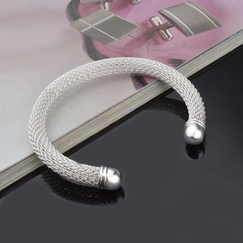 XIYANIKE 925 стерлингового серебра Новая мода сетевой трубки разъемные браслеты и браслет ювелирные изделия регулируемые для женщин подарок на день рождения