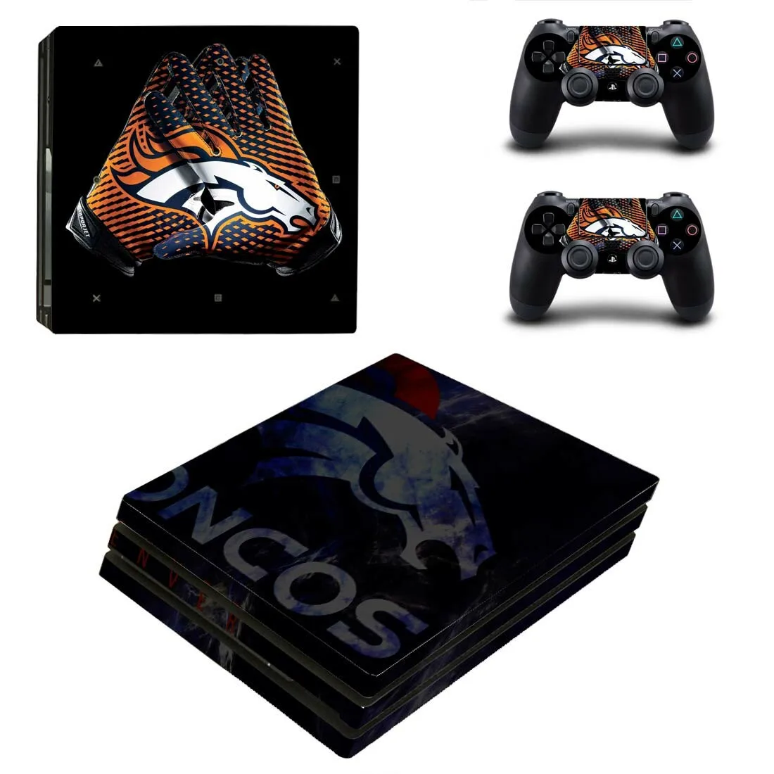 Наклейка для PS4 Pro Denver Broncos s PS 4 Play station 4 Pro наклейка для кожи Pegatinas для консоли и контроллера playstation 4 Pro