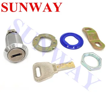 

10pcs lock & 10 pcs key 32mm Rotary tongue lock For Arcade pinball games machines stol machine cabinet drawer coin door