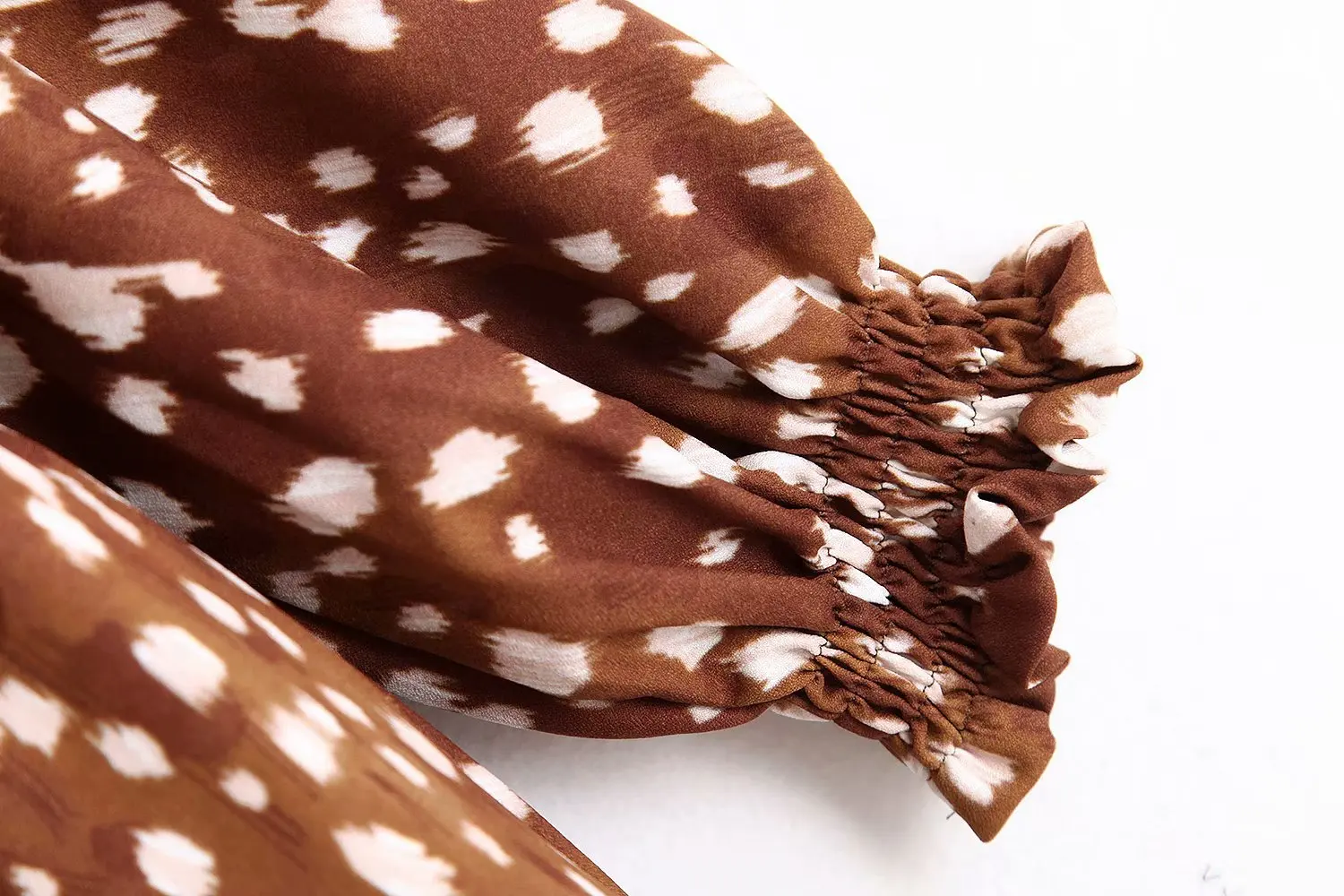 Fashion women Bb48-9738 European and American fashion printed layering dress