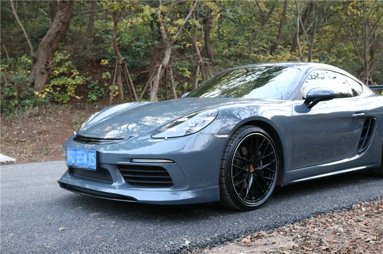 Poshe Caman 718 передняя губа для 718-Tech Стиль передний спойлер юбка высокое качество PP материал