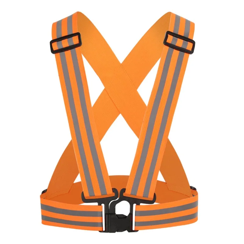 

5cm widened high elastic band cycling Vest high reflective Jersey high-gloss reflective film Sport vest