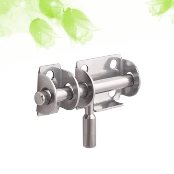 

Stainless Steel Safety Door Bolts Latches Anti-Theft Lock Buckle Thickened Stainless Steel Bedroom Door and Window Latch (Silver