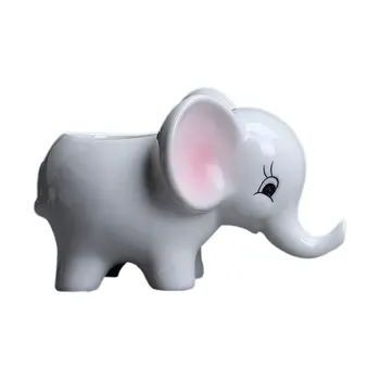 

Simple Outdoor Gardening Creative Fleshy Flower Pots Elephant Ceramic Pots Desktop Potted Ornaments Hotel