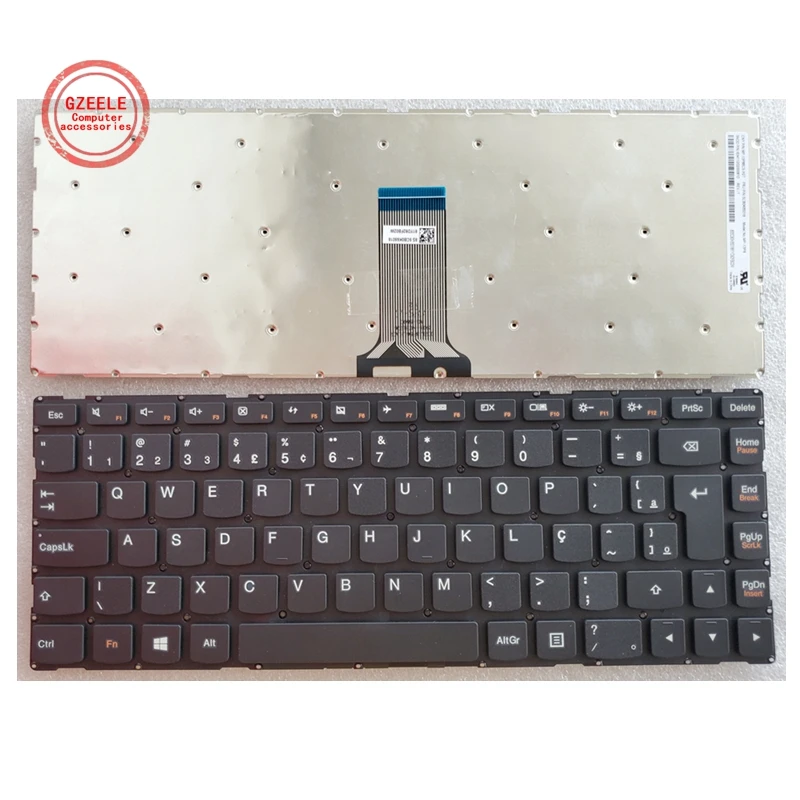 Tastiera Br Per Lenovo Ideapad 100S-14Ibr S41-70 Flex 3 14 3-14 500S-14 100S-14Ibr 100S-14Isk U31 300S-14Isk 500-14Ibd Brasile