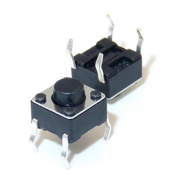 

1000 pcs/set 6*6*5mm straight 4 pin copper pin bulk light touch switch button switch Push Button Switches