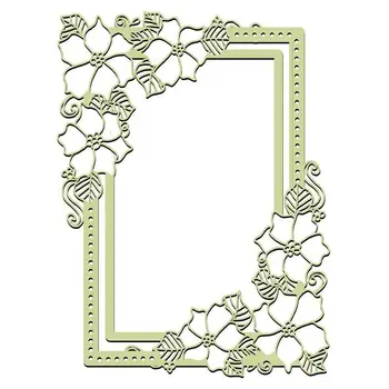 

Metal Cutting Dies Flower Frame For DIY Stamp Scrapbooking Photo Album Embossing Paper Decorative Crafts Die Cut