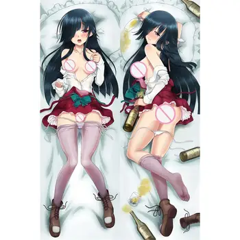 

Anime Dakimakura 2Way 160x50cm Kantai Collection Hayashimo Sexy Japanese Game Girl Body Hugging Pillow Case Cover Waifu OTAKU