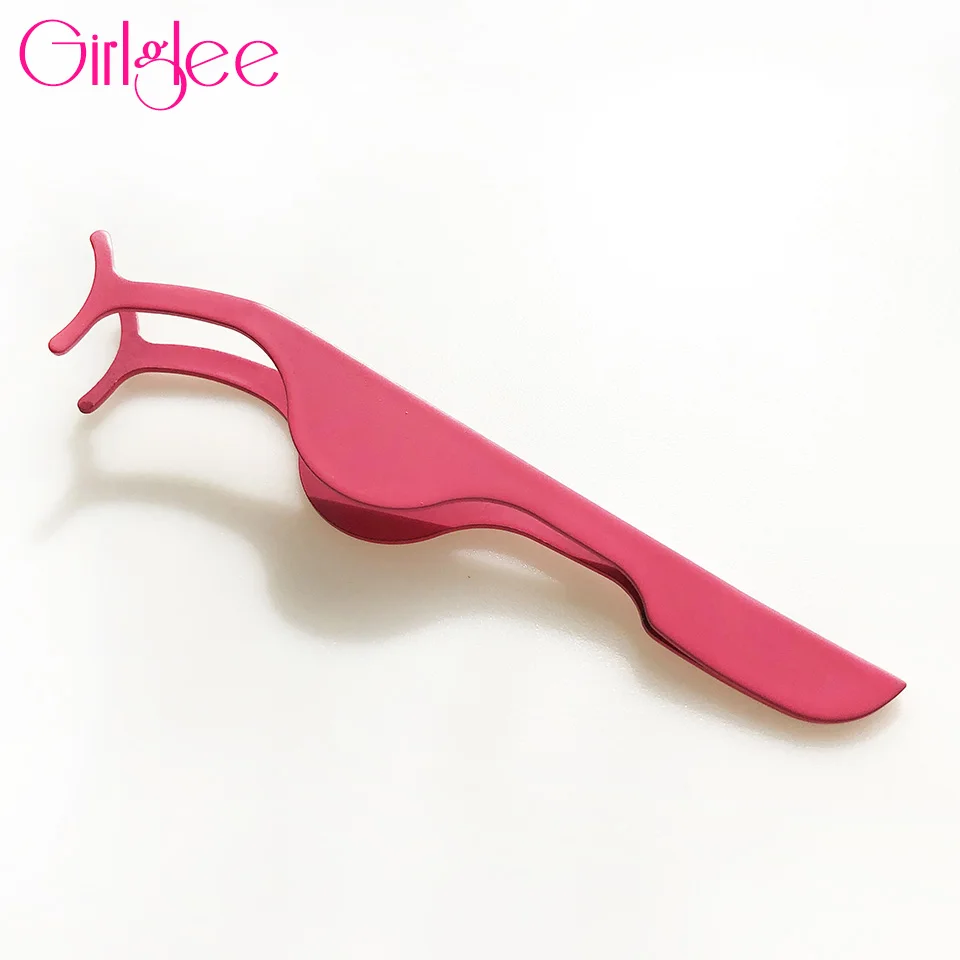 Ресницы нержавеющая сталь Tweezers макияж пинцет для бровей 1 норковые ресницы Пинцет аппликатор зажим макияж глаз инструменты для красоты