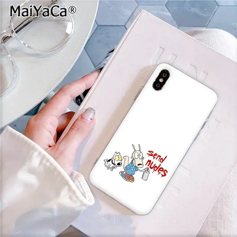 MaiYaCa RUGRATS Rocko medins life dog Прозрачный чехол для телефона Apple iphone 11 pro 8 7 66S Plus X XS MAX 5S SE XR
