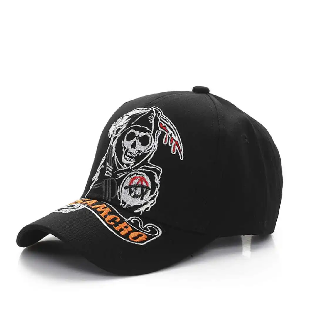SOA Kids of Anarchy бейсболка с вышитыми черепами модная повседневная спортивная шапка