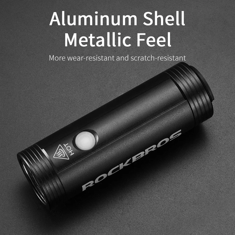 ROCKBROS велосипедный передний светильник водонепроницаемый USB перезаряжаемый 400 лм