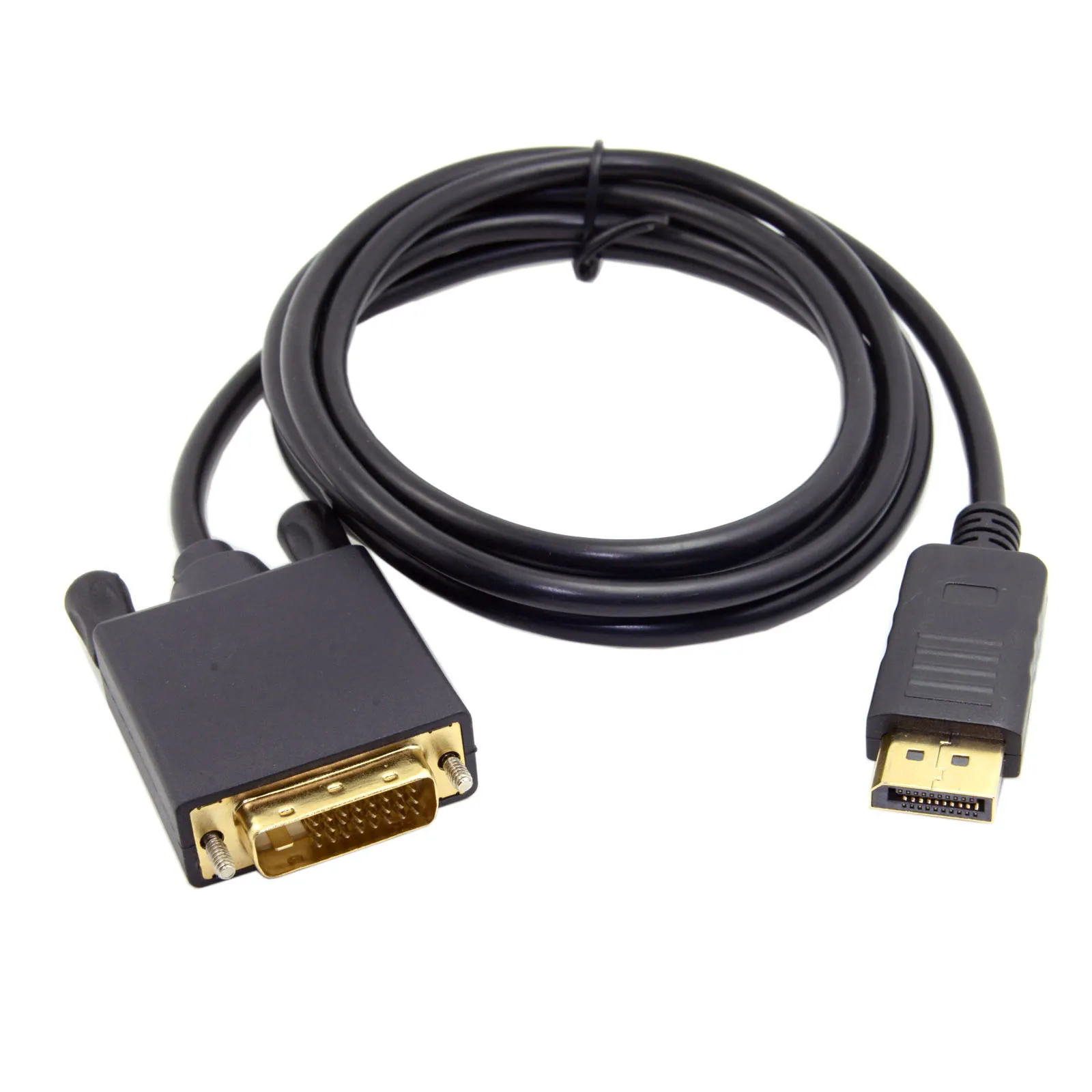 

DisplayPort DP to DVI Cable Adapter DisplayPort DP Male to DVI Male Single Link Video Cable 6ft 1.8m for DVI monitor 10pcs/lot