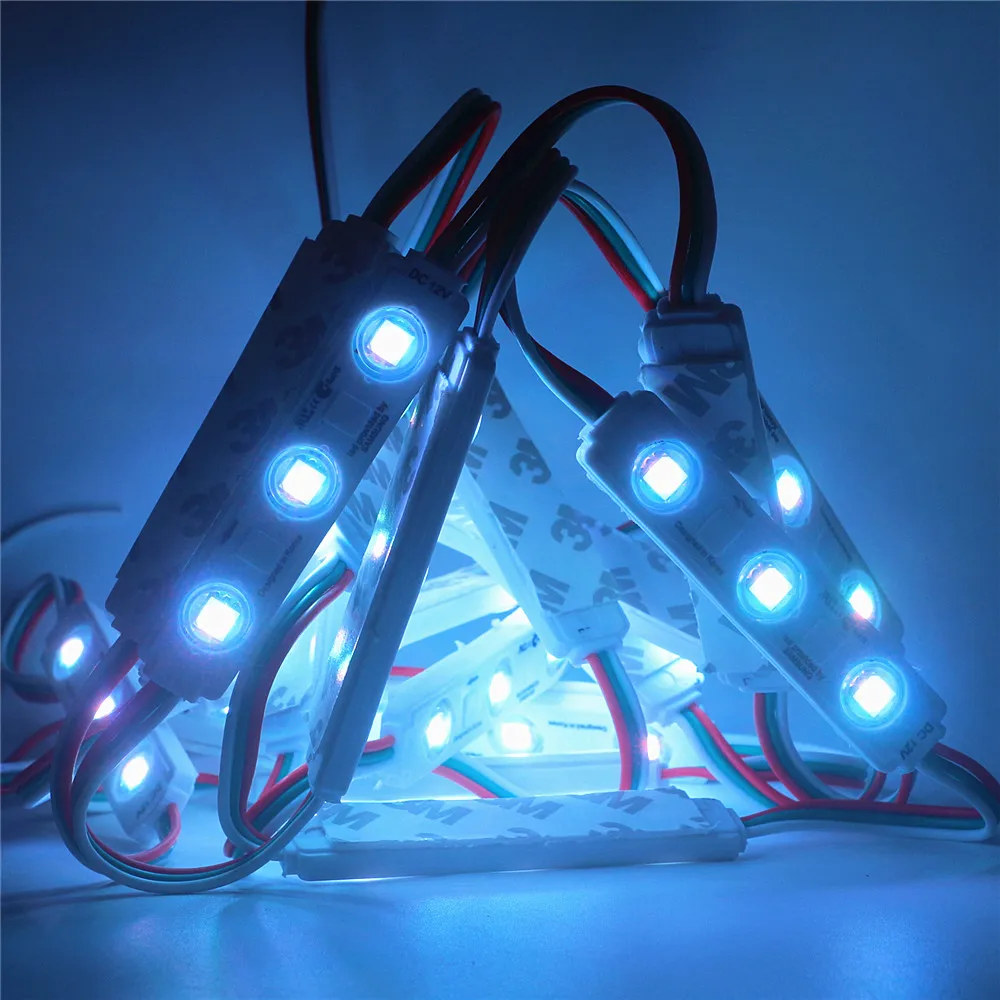1.5W/Chip DC 12V WS2811 RGB LED Pixel Light Module IP68 waterproof LED Lighting Full Color christmas Light 20pcs led light led modules led module