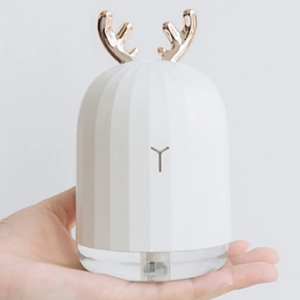 

220ML Cute Ultrasonic Air Humidifier Aroma Essential Oil Diffuser for Home Car USB Fogger Mist Maker with LED Night Lamp