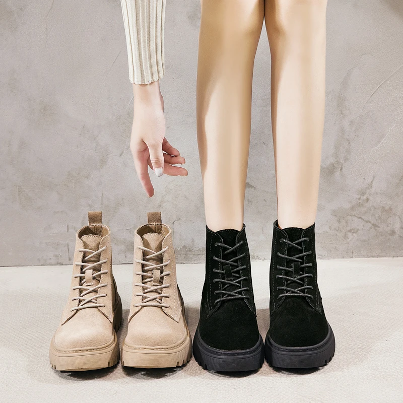 flat platform booties