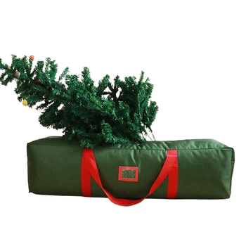 

110*28*28cm Christmas Tree Storage Bag Holiday Tree Storage Case Waterproof Zippered Bag With Carrying Handles Organizer Bag