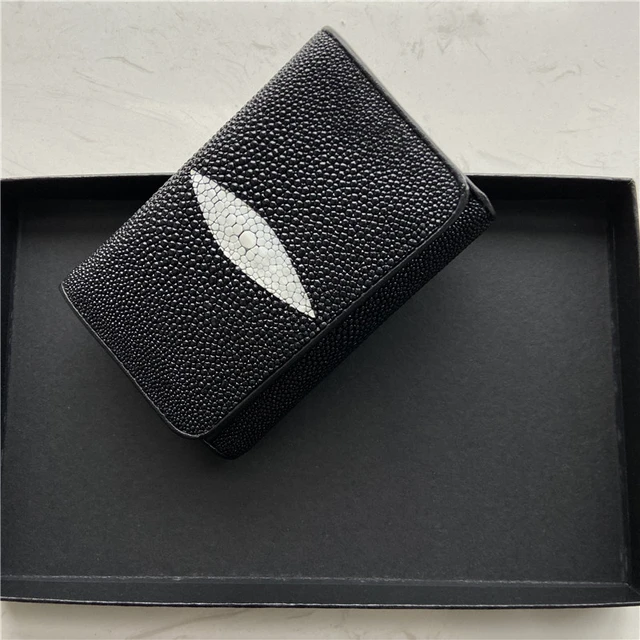 Authentic Real Stingray Skin Businessmen Small Portable Passcode Wristlets  Clutch Bag Genuine Exotic Leather Male Card Purse - AliExpress