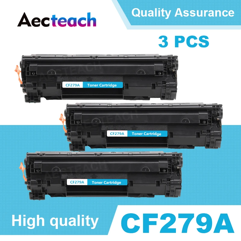 Aecteach 3 шт черный совместимый лазерный тонер картридж hp CF279A 279A 79A подходит для Laserjet
