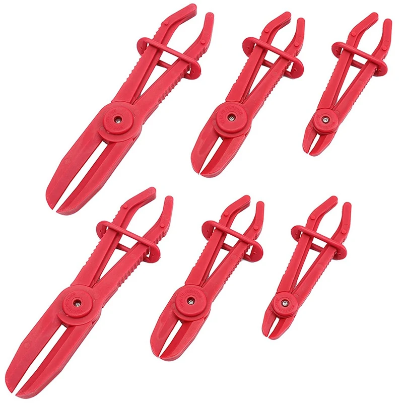 6 Pack Hose Clamp Pliers,Line Clamps Pinch Pliers For Brake Hoses, Fuel