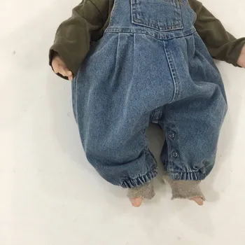 

2020 summer Baby Romper children's soft strap loose denim pants climb Romper Newborn Baby Clothes