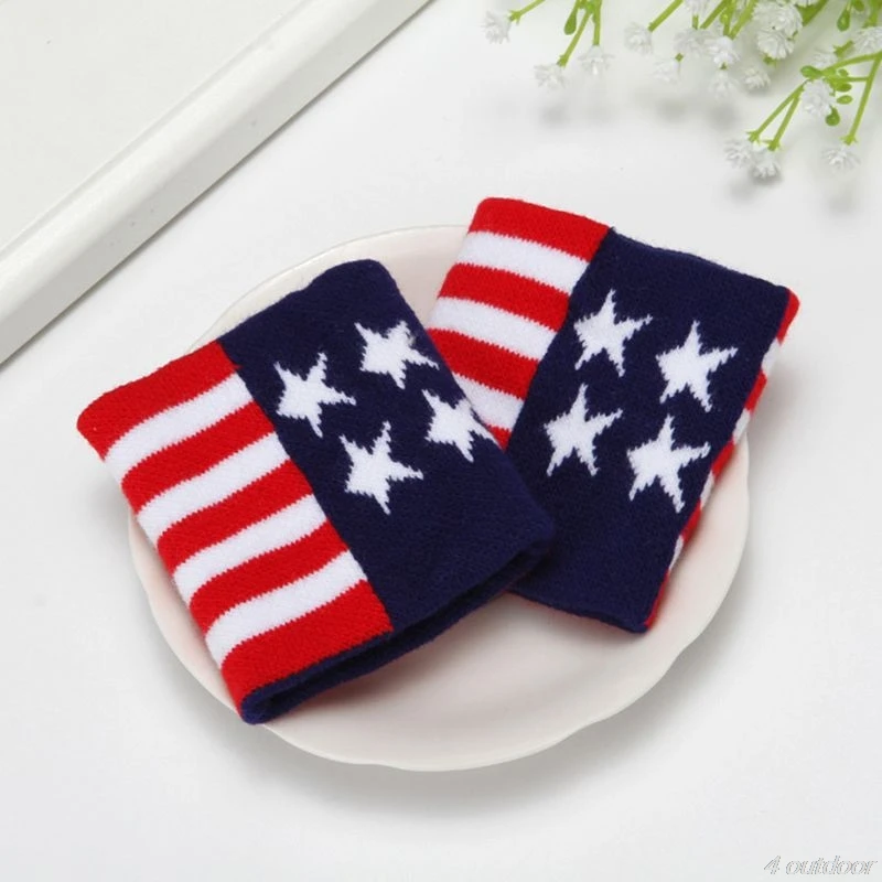 Adult Kids Running Sports Wristband Sweatband Hip-Hop Letters Colored Striped Support Brace Wraps Guards 2Pcs/Pair F20 21 wrist sweat wristbands wrist brace wrist guard wrist support band wrist straps wrist support wrist sweatband