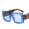 Солнцезащитные очки оверсайз UV400 для мужчин и женщин, винтажные дизайнерские солнечные аксессуары с линзами зеленого цвета, с защитой от ультрафиолета, 2022 ► Фото 2/6