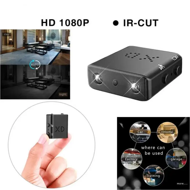 Миниатюрная мини-видеокамера HD 1080P Wi-Fi XD с ночным видением микро-камера датчиком