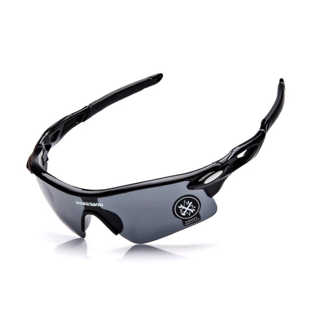 Cycling Eyewear Glasses Outdoor Sport Mountain Bike MTB Bicycle Glasses Motorcycle Sunglasses Eyewear Oculos Ciclismo - Цвет: C01 Black Grey